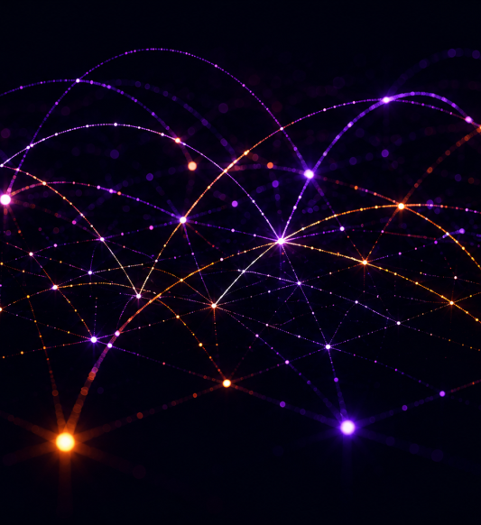 lines connected in arcs