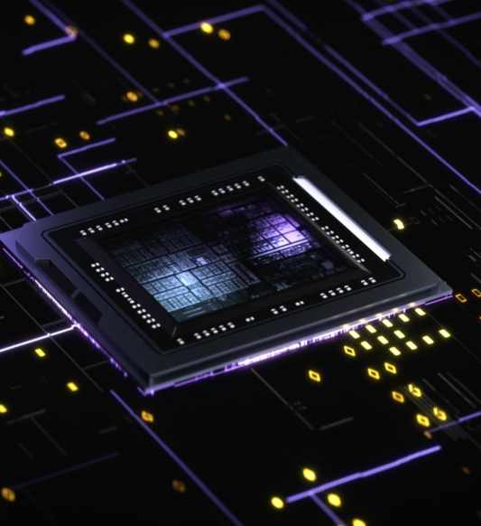 animated image of a compute chip