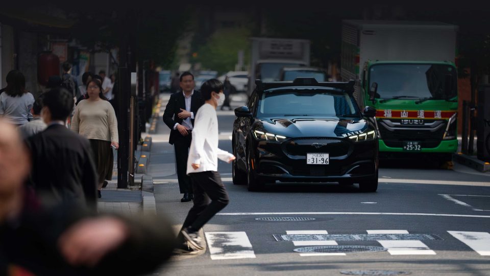 Wayve car navigation the streets in urban Japan