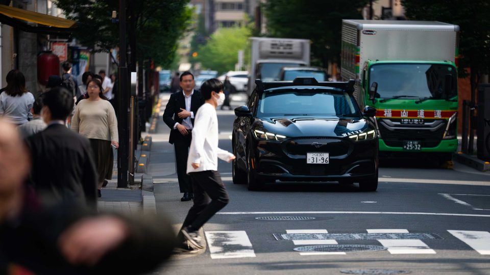 Wayve car navigation the streets in Japan