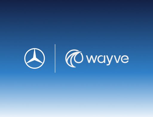 wayve and mercedes logo lock up